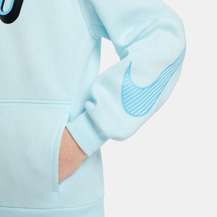 Nike Kids' Kylian Mbappé Club Fleece Hoodie (Older Kids) Blue image number 3