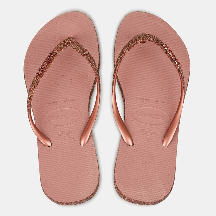 Havaianas Women's Slim Sparkle II Flip Flops Pink image number 0