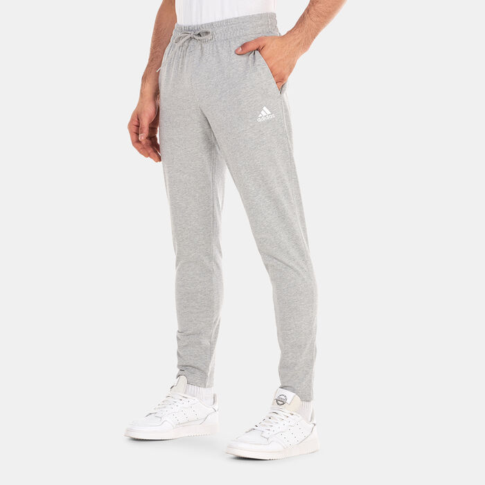 adidas Men's Essentials Single Jersey Tapered Open Hem Pants Grey adidas Men's Essentials Single Jersey Tapered Open Hem Pants Grey image number 0