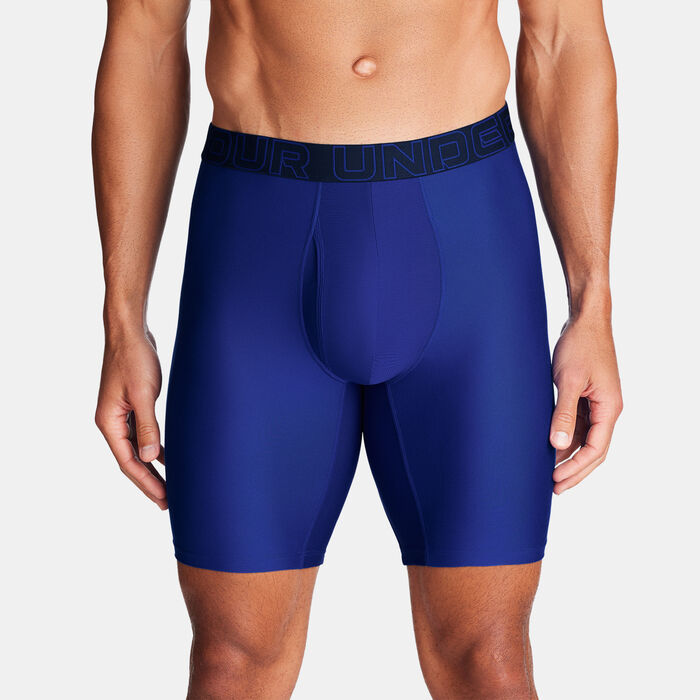 Under Armour Men's Performance Tech Boxerjock Boxers (3 Pack) Blue image number 1