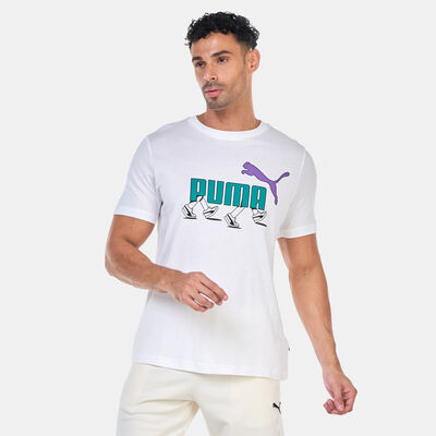 PUMA Men's Graphics Sneaker T-Shirt White PUMA Men's Graphics Sneaker T-Shirt White