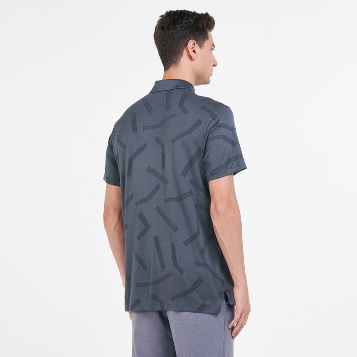 Nike Golf Men's Golf Dry Vapor Line Jacquard T-Shirt Grey Nike Golf Men's Golf Dry Vapor Line Jacquard T-Shirt Grey image number 1