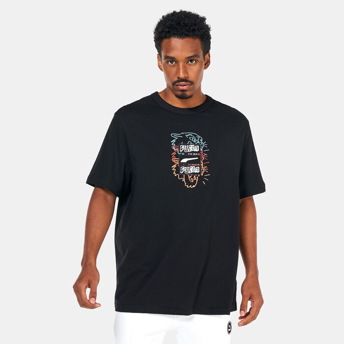 PUMA Men's BTL Graphic T-Shirt Black PUMA Men's BTL Graphic T-Shirt Black image number 0