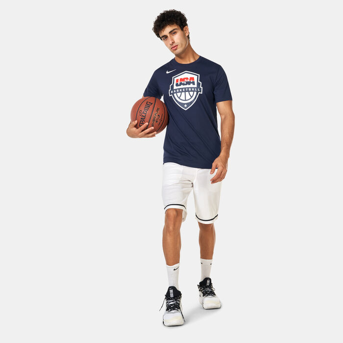 Nike Men's USAB Dri-FIT Basketball T-shirt Blue Nike Men's USAB Dri-FIT Basketball T-shirt Blue image number 2