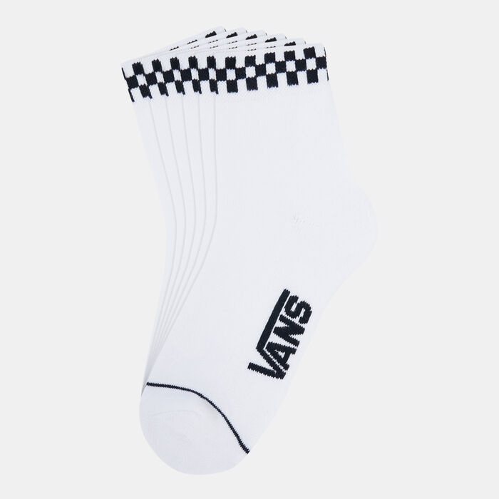 Vans Women's Peek-A-Check Crew Socks (1 Pack) White Vans Women's Peek-A-Check Crew Socks (1 Pack) White image number 0