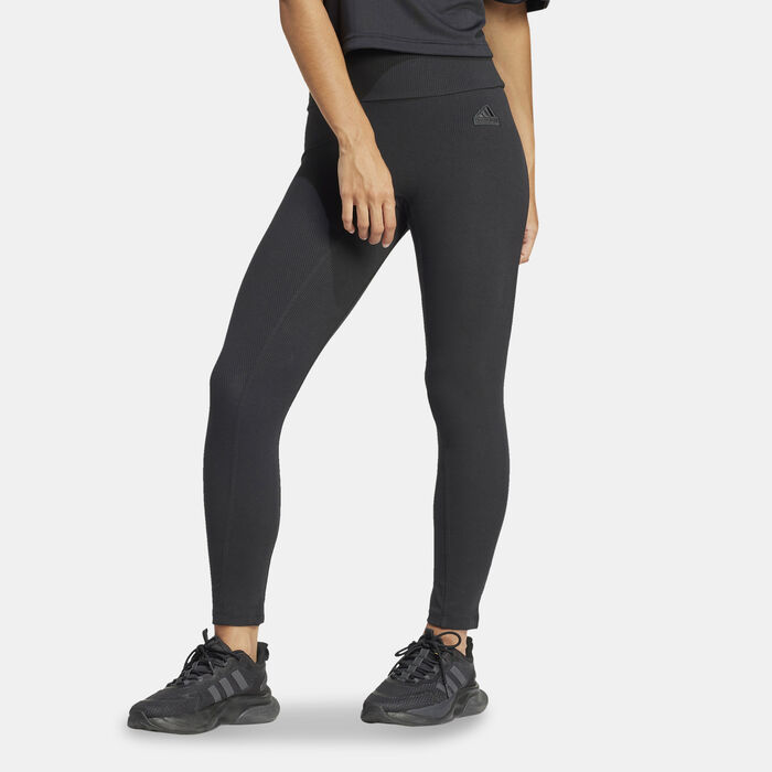 adidas Women's Lounge 7/8 Training Leggings Black adidas Women's Lounge 7/8 Training Leggings Black image number 0
