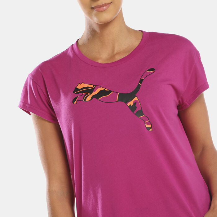 PUMA Women's Modern Sports T-Shirt Pink PUMA Women's Modern Sports T-Shirt Pink image number 3