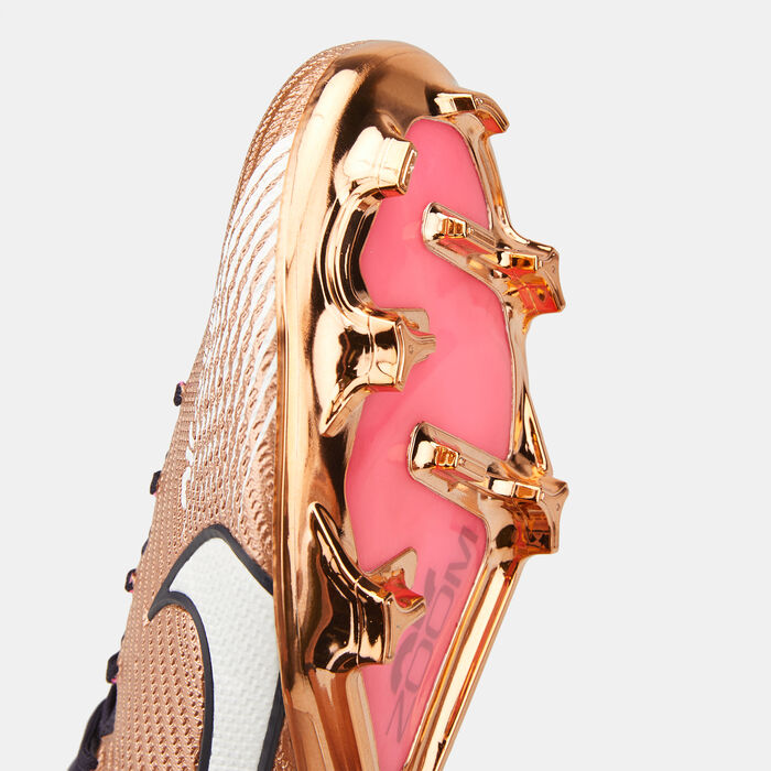 Nike Men's Zoom Mercurial Vapor 15 Elite Firm Ground Football Shoe Gold image number 4