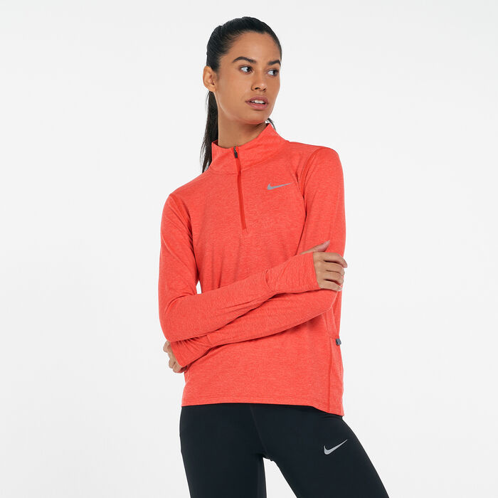 Nike Women's Element Half-Zip Hoodie Red Nike Women's Element Half-Zip Hoodie Red image number 0