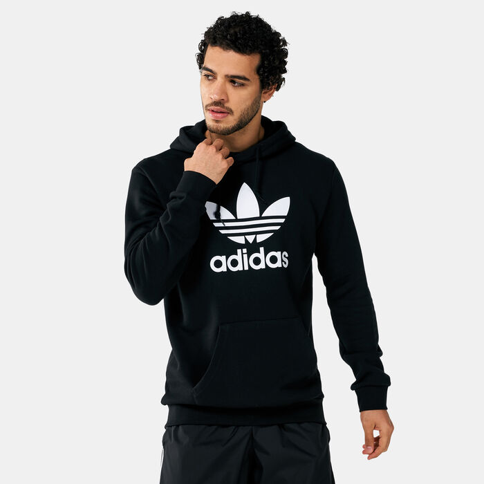 adidas Originals Men's Adicolor Classics Trefoil Hoodie Black adidas Originals Men's Adicolor Classics Trefoil Hoodie Black image number 0
