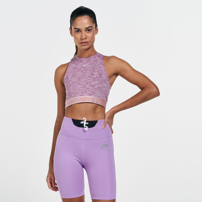 Nike Women's Pro Space-Dye Tank Top Pink Nike Women's Pro Space-Dye Tank Top Pink image number 0