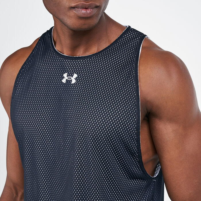 Under Armour Men's Baseline Reversible Tank Top White Under Armour Men's Baseline Reversible Tank Top White image number 4
