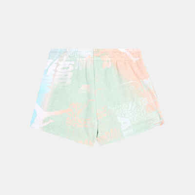 Nike Kids' Essentials New Wave Allover Print Shorts Green