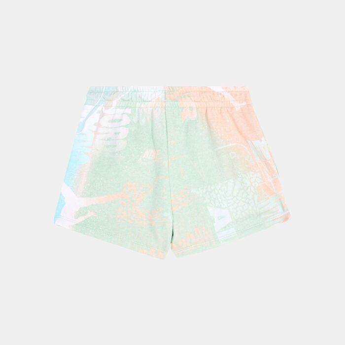 Nike Kids' Essentials New Wave Allover Print Shorts Green Nike Kids' Essentials New Wave Allover Print Shorts Green image number 1