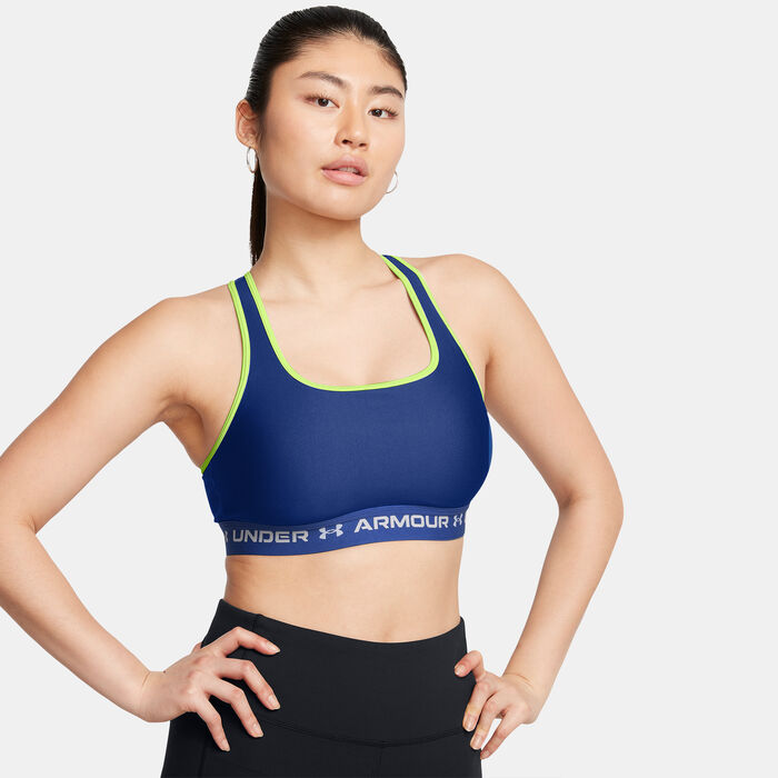 Under Armour Women's Armour Medium-Support Training Sports Bra Blue Under Armour Women's Armour Medium-Support Training Sports Bra Blue image number 0