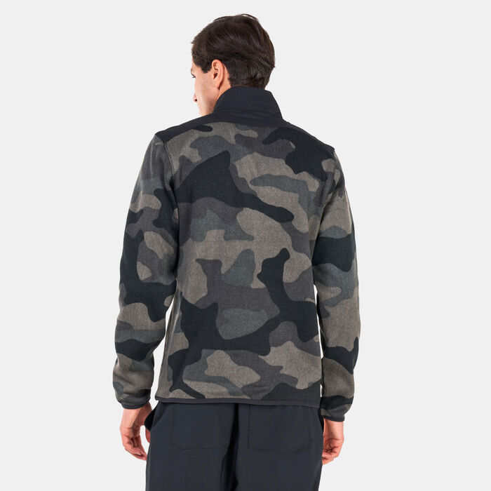 Columbia Men's Sweater Weather™ II Printed Fleece Half-Zip Jacket Black image number 1