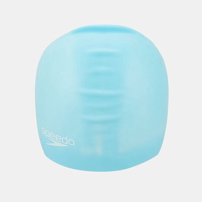 Speedo Plain Moulded Cap Blue Speedo Plain Moulded Cap Blue
