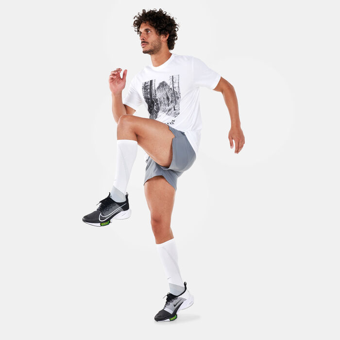 Nike Men's Dri-FIT DB Trail SSNL T-Shirt White image number 2