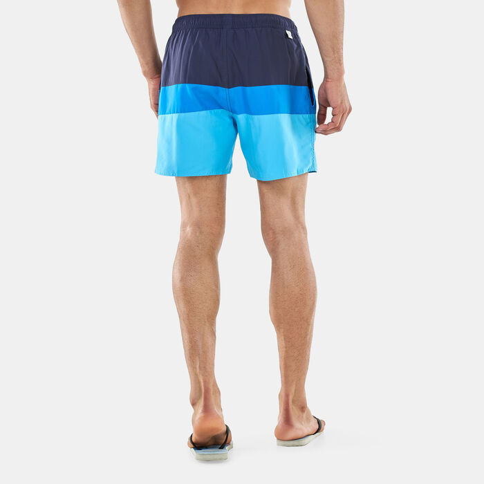 adidas Men's Short-Length Colourblock Swimming Shorts Blue adidas Men's Short-Length Colourblock Swimming Shorts Blue image number 1