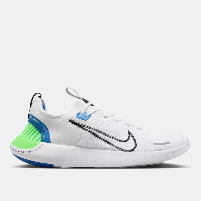Nike Men's Free Run Flyknit Next Nature Road Running Shoes White Nike Men's Free Run Flyknit Next Nature Road Running Shoes White image number 0