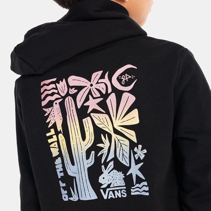 Vans Kids' Little Lizzie Full Zip Hoodie (Older Kids) Black image number 3