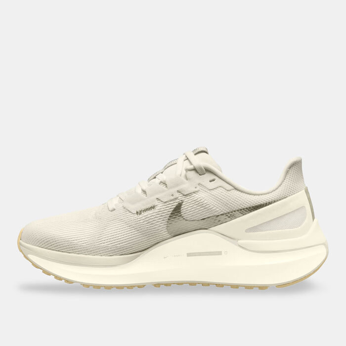Nike Women's Air Zoom Structure 25 Shoe Ivory Nike Women's Air Zoom Structure 25 Shoe Ivory image number 1