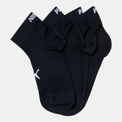 PUMA Men's Sport Light Quarter Socks (2 Pack) Black