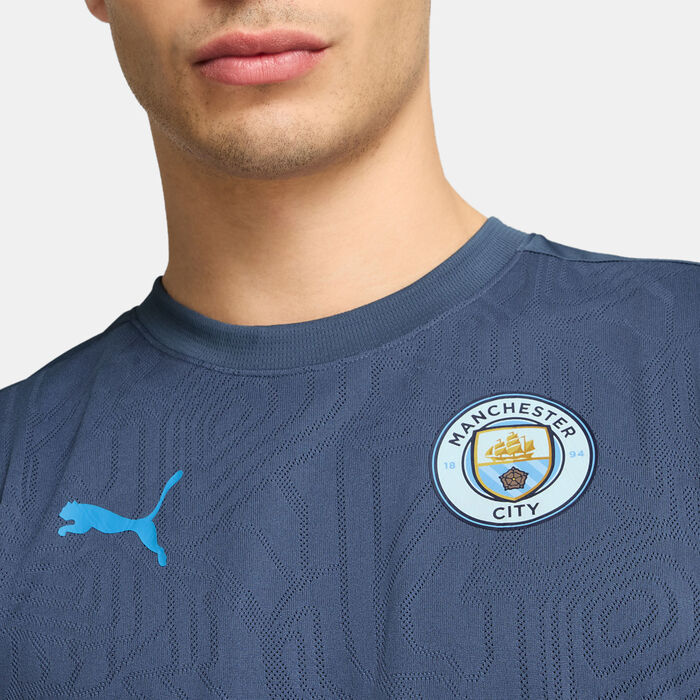 PUMA Men's Manchester City Training Football Top Blue PUMA Men's Manchester City Training Football Top Blue image number 3