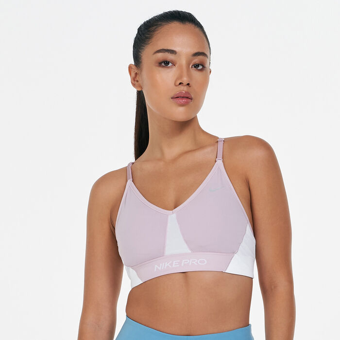 Nike Women's Pro Dri-FIT Indy Sports Bra Purple image number 0