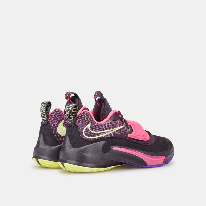 Nike Freak 3 GS Shoe Purple Nike Freak 3 GS Shoe Purple image number 2