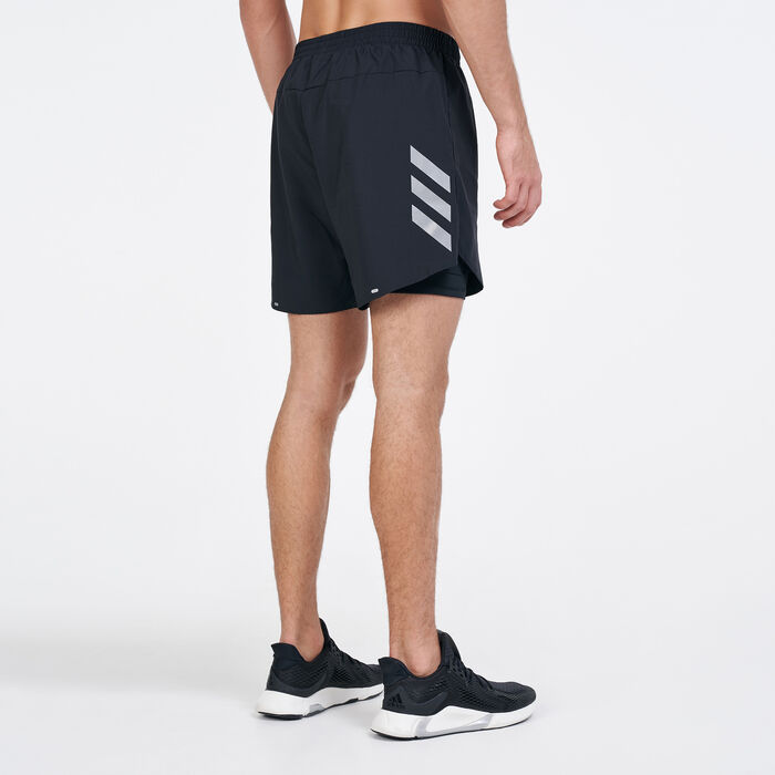 adidas Men's Fast 2-in-1 Primeblue Shorts Black image number 1
