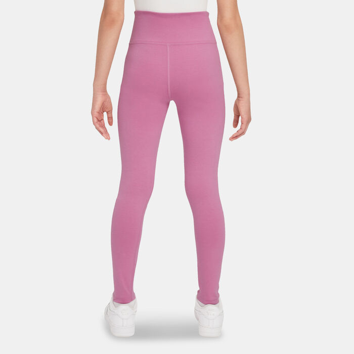 Nike Kids' Sportswear Classic High-Waisted Leggings Pink Nike Kids' Sportswear Classic High-Waisted Leggings Pink image number 1