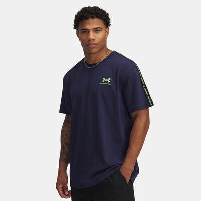 Under Armour Men's Icon Taping T-Shirt Blue