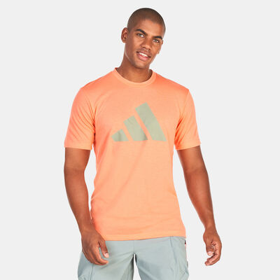 adidas Men's Train Essentials Feelready Logo Training T-Shirt Orange
