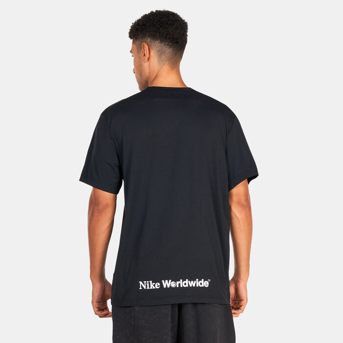 Nike Men's Dri-FIT UV Hyverse T-Shirt Black Nike Men's Dri-FIT UV Hyverse T-Shirt Black image number 1