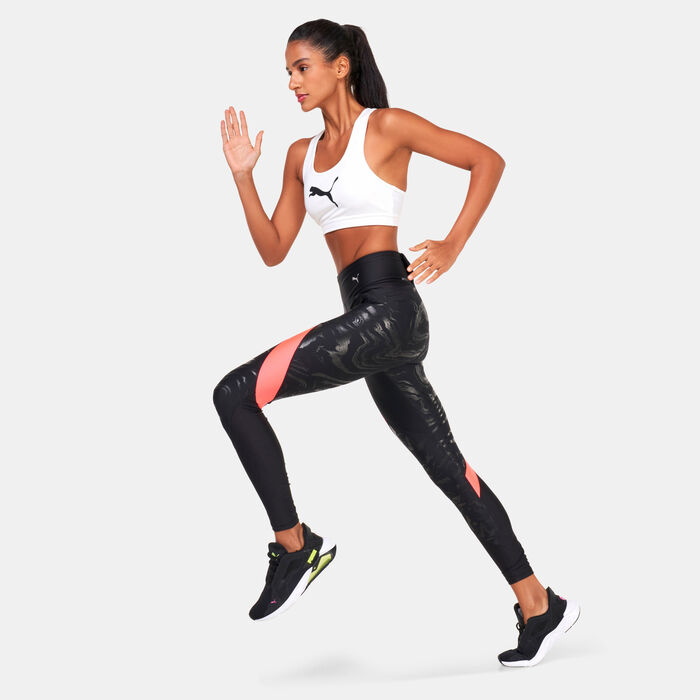 PUMA Women's ULTRAFORM High Waist Printed Running Leggings Black image number 2