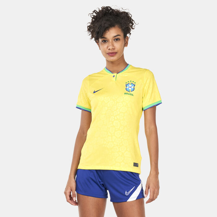 Nike Women's Brazil Dri-FIT Stadium Home Jersey - 2022/23 Green Nike Women's Brazil Dri-FIT Stadium Home Jersey - 2022/23 Green image number 0