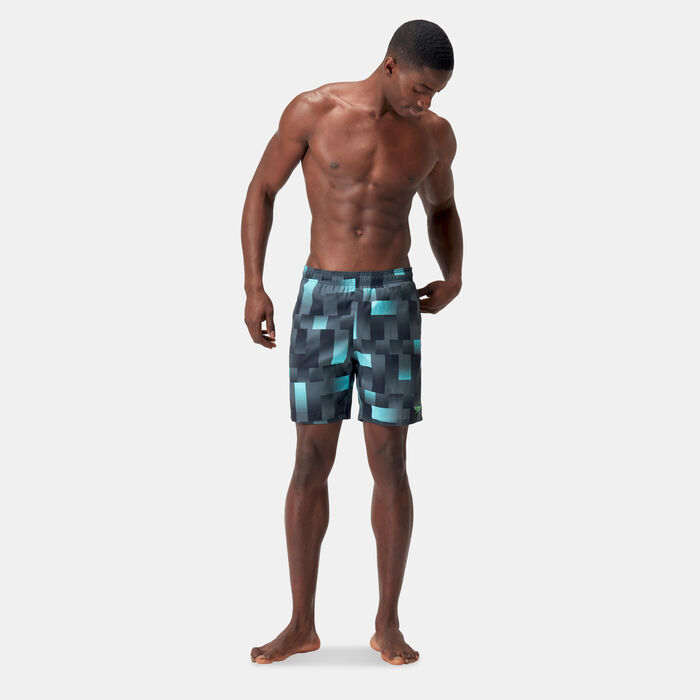 Speedo Men's Xpress Lite Printed Swimming Shorts Grey image number 2