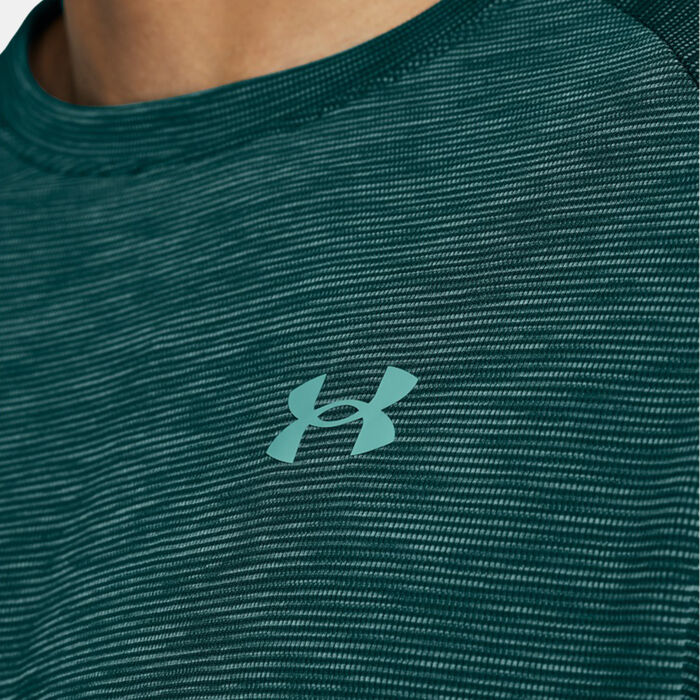Under Armour Men's UA Tech Textured T-Shirt Green image number 2