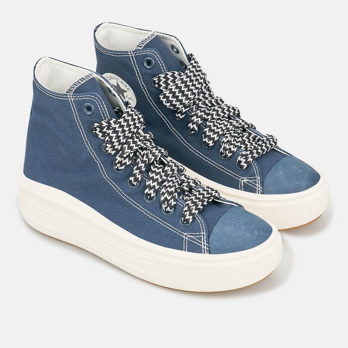 Converse Women's Chuck Taylor All Star Move Shoes Blue Converse Women's Chuck Taylor All Star Move Shoes Blue image number 1