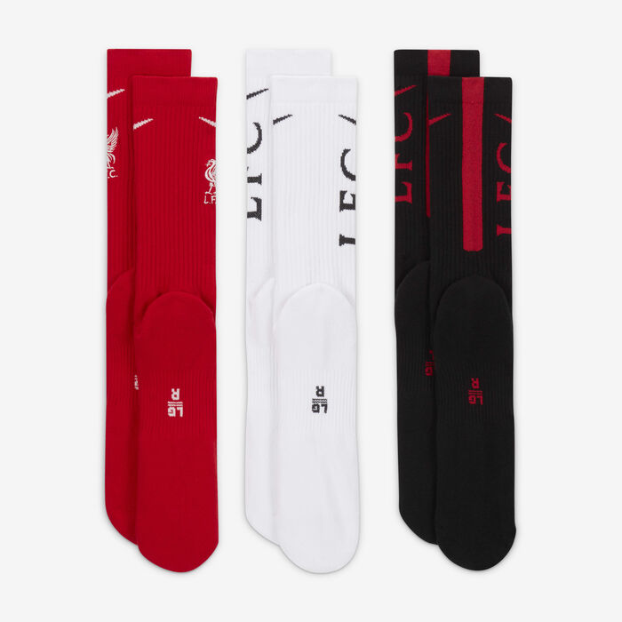 Nike Liverpool Everyday Socks (3 Pairs) Multi Nike Liverpool Everyday Socks (3 Pairs) Multi image number 2