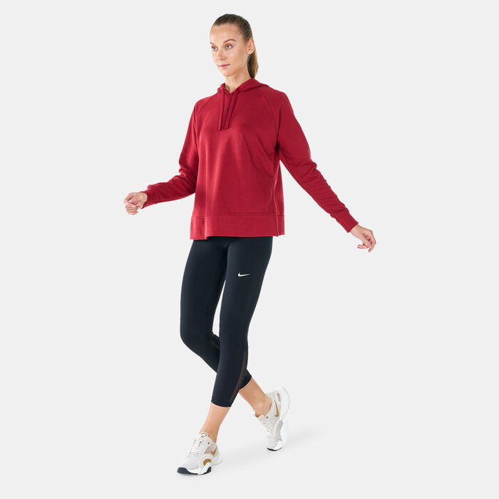 Nike Women's Dri-FIT Get Fit Hoodie Red Nike Women's Dri-FIT Get Fit Hoodie Red image number 2