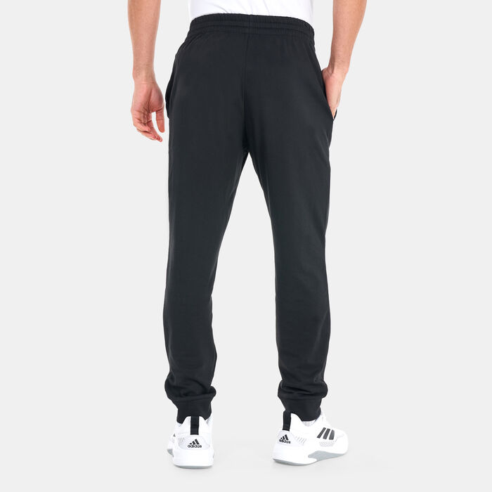 adidas Men’s Essentials Single Jersey Tapered Cuff Pants Black adidas Men’s Essentials Single Jersey Tapered Cuff Pants Black image number 1