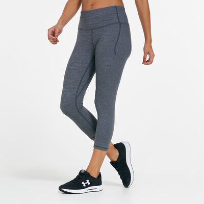 Under Armour Women's UA Meridian Heather Cropped Leggings Black
