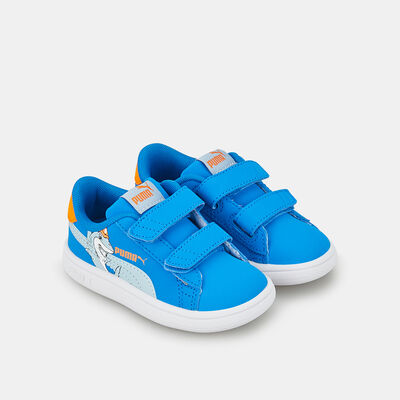 PUMA Kids' Puma Smash V2 Shoe (Baby and Toddler) Blue