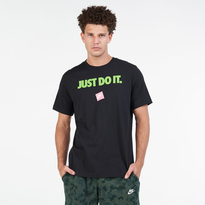 Nike Men's Sportswear Just Do It 12 Month T-Shirt Black Nike Men's Sportswear Just Do It 12 Month T-Shirt Black image number 0