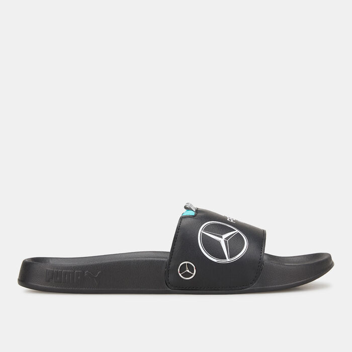 PUMA Men's Mercedes-AMG Petronas Motorsport F1 Leadcat 2.0 Logo Slides Black PUMA Men's Mercedes-AMG Petronas Motorsport F1 Leadcat 2.0 Logo Slides Black image number 1