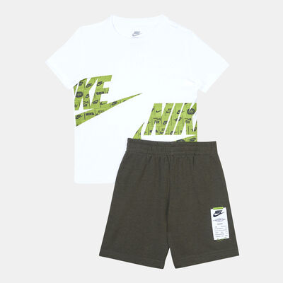 Nike Kids' Sportswear T-Shirt and Shorts Set (Babies and Younger Kids) Brown