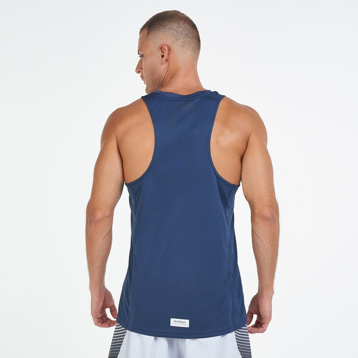 adidas Men's Run for the Oceans Graphic Tank Top Blue adidas Men's Run for the Oceans Graphic Tank Top Blue image number 1