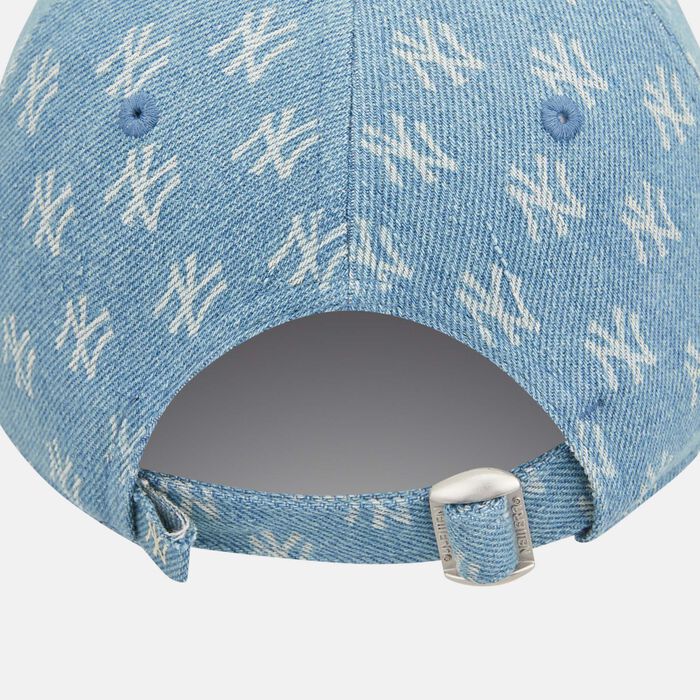 New Era Women's New York Yankees Denim Monogram 9FORTY Cap Blue New Era Women's New York Yankees Denim Monogram 9FORTY Cap Blue image number 1